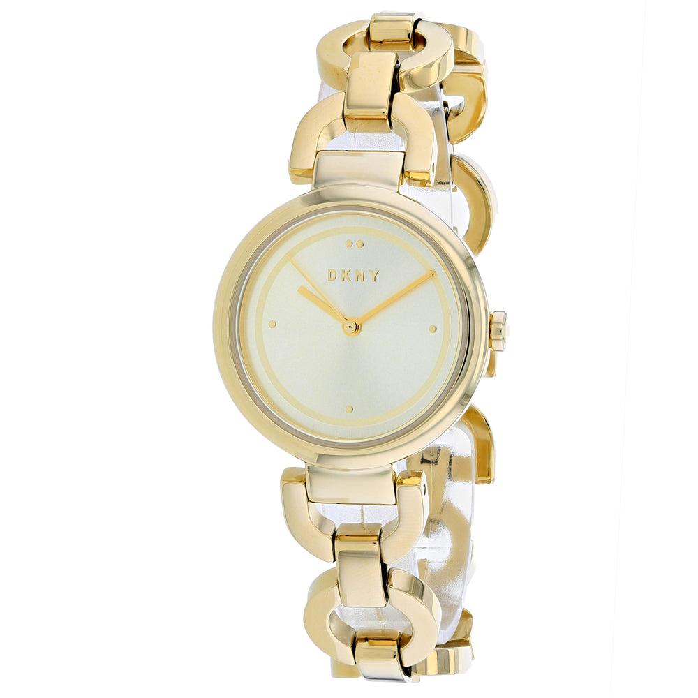 DKNY Women's Gold dial Watch商品第1张图片规格展示