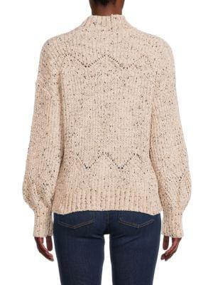 商品Calvin Klein|Mockneck Bishop Sleeve Sweater,价格¥439,第4张图片详细描述