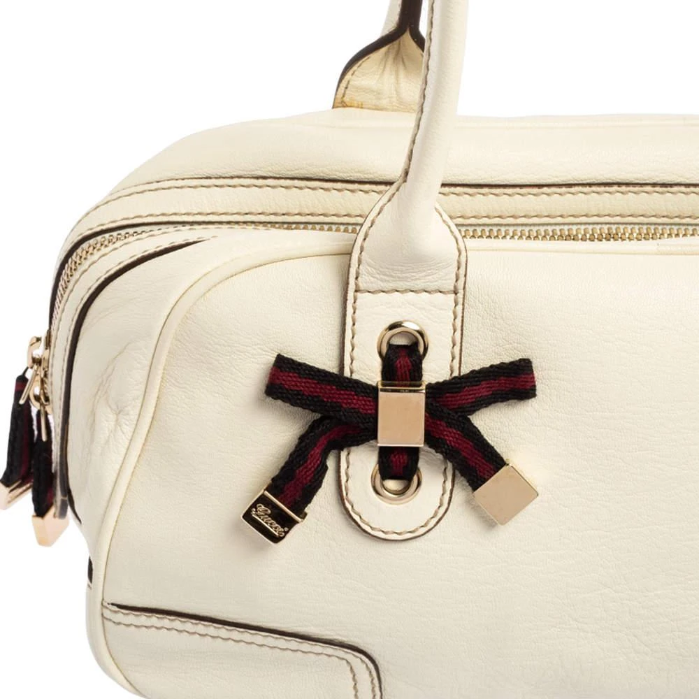 商品[二手商品] Gucci|Gucci White Leather Princy Duffel Bag,价格¥2080,第5张图片详细描述