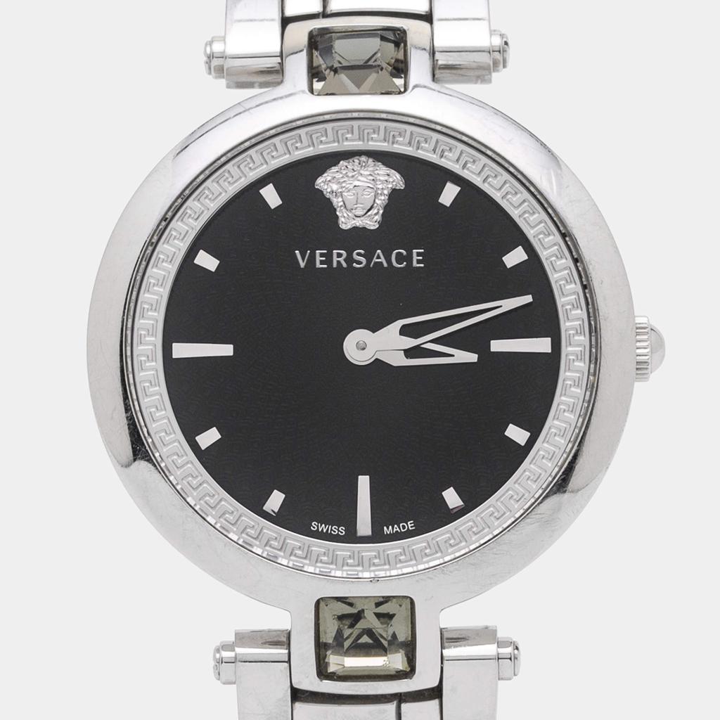 商品[二手商品] Versace|Versace Black Stainless Steel Gleam VAN030016 Women's Wristwatch 37 mm,价格¥4757,第5张图片详细描述