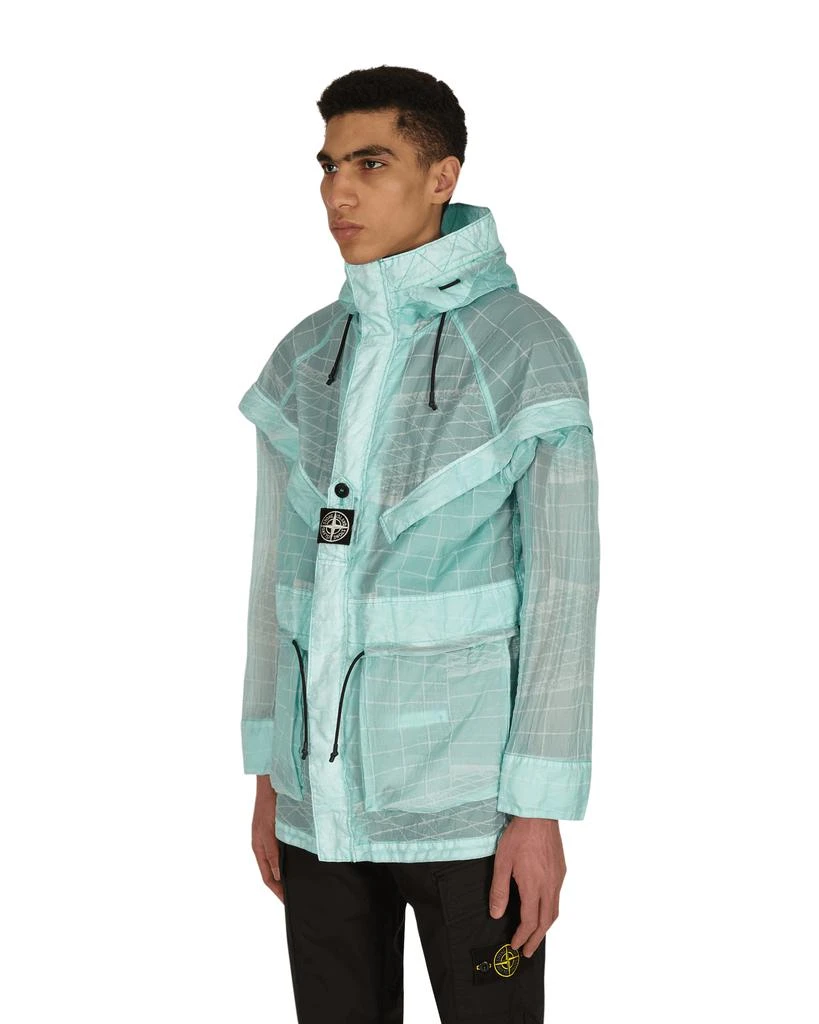 商品Stone Island|Reflective Grid On Lamy-TC Jacket Green,价格¥5724,第2张图片详细描述