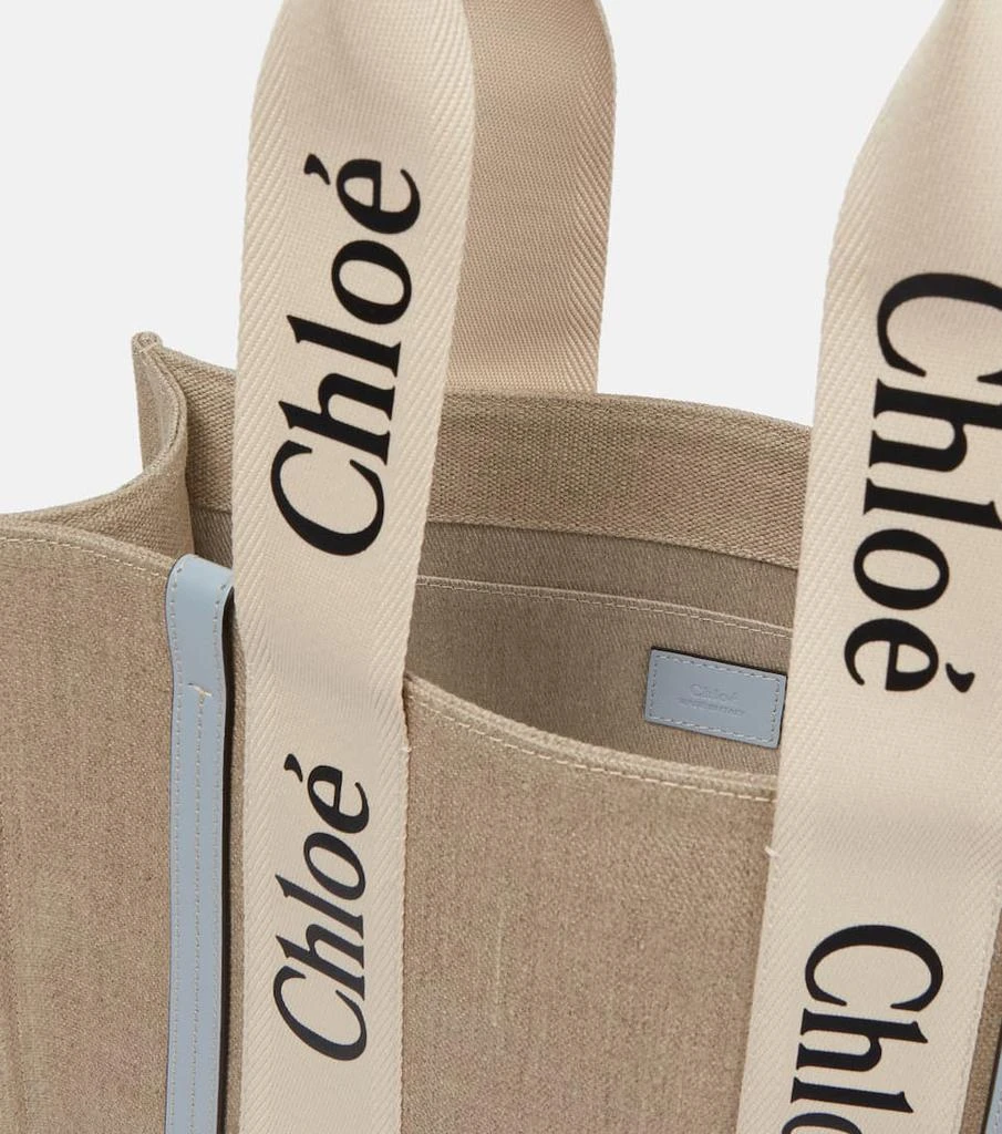 商品Chloé|Woody M号帆布托特包,价格¥8700,第3张图片详细描述