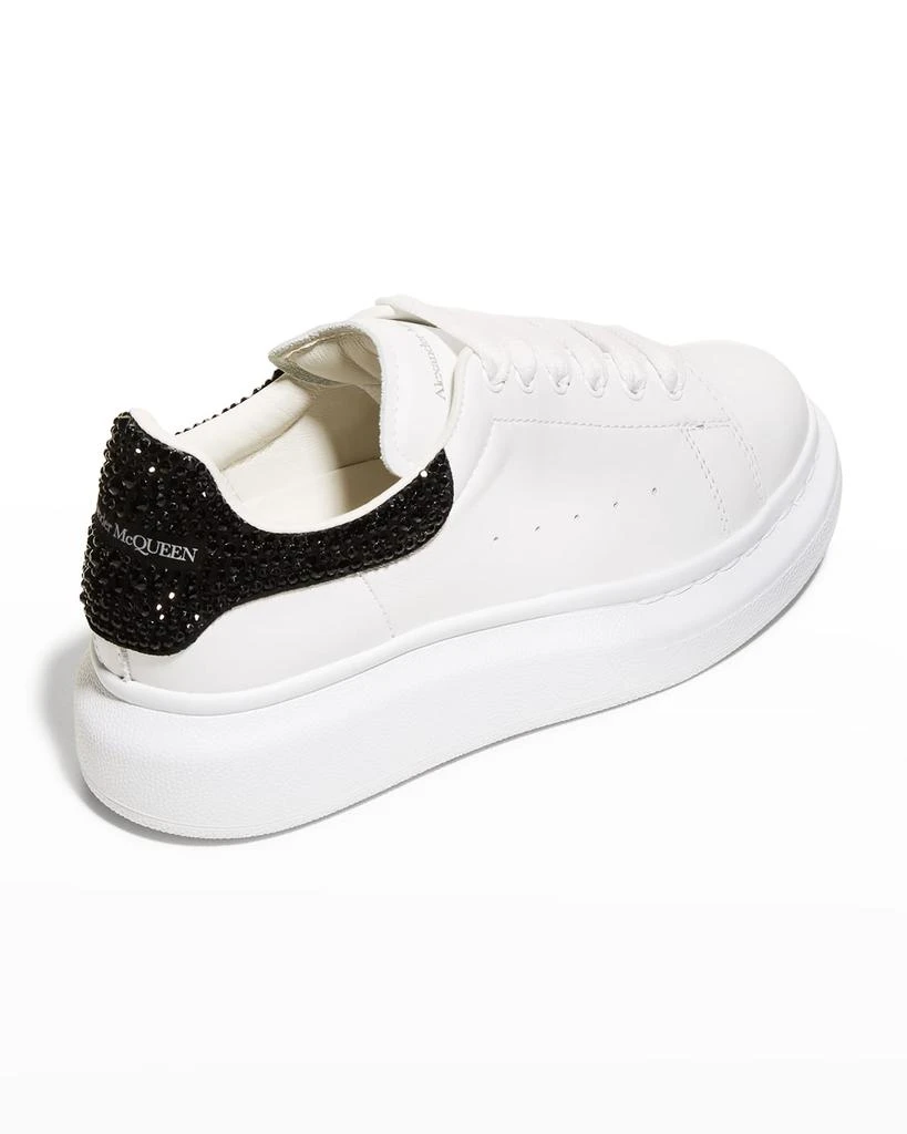 商品Alexander McQueen|Girl's Oversized Swarovski Crystal Leather Sneakers, Toddler/Kids,价格¥4794,第3张图片详细描述