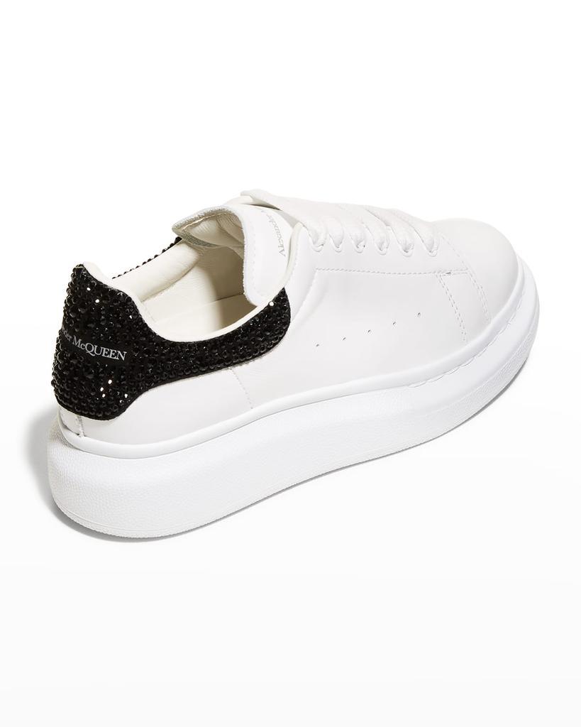 商品Alexander McQueen|Girl's Oversized Swarovski Crystal Leather Sneakers, Toddler/Kids,价格¥4536,第5张图片详细描述