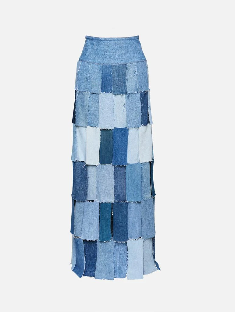 商品A.W.A.K.E. Mode|Upcycled Denim Skirt,价格¥2759,第1张图片