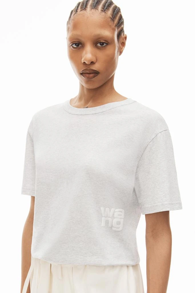 商品Alexander Wang|PUFF LOGO TEE IN COTTON JERSEY,价格¥1231,第4张图片详细描述