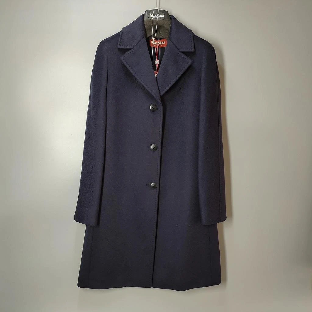 商品Max Mara|MAX MARA 蓝色女士大衣 60161119600-GINGER-012,价格¥3612,第1张图片