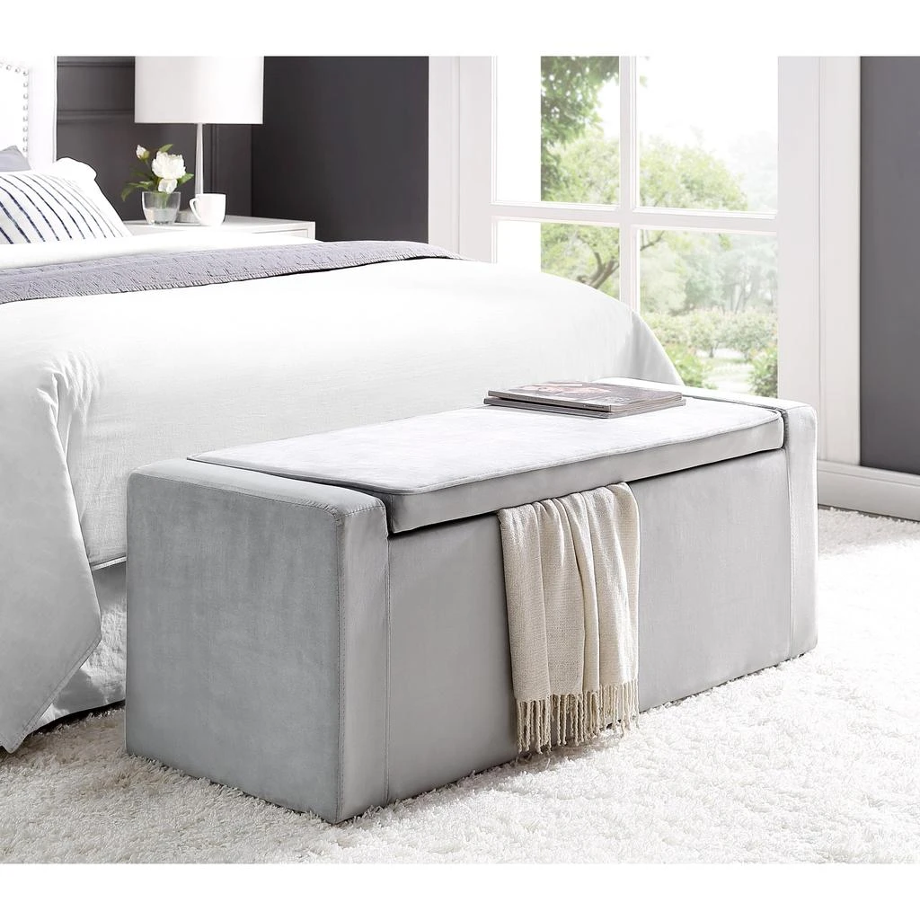 商品Inspired Home|Inspired Home Carson Storage Bench,价格¥1916,第1张图片