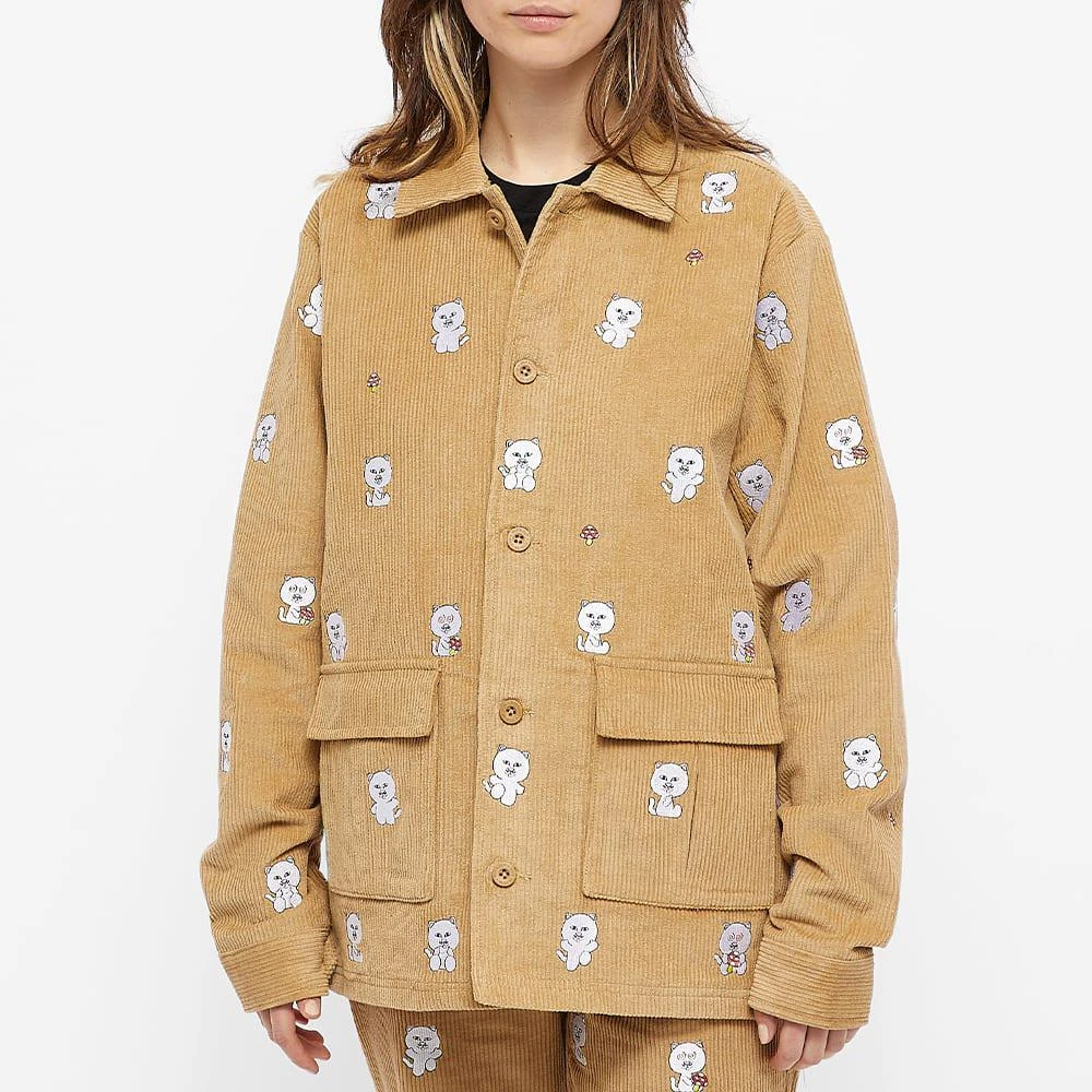 商品RIPNDIP|RIPNDIP All Over Embroidery Corduroy Jacket,价格¥709,第3张图片详细描述
