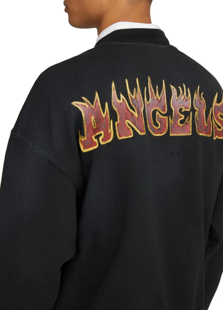 商品Palm Angels|火焰标识圆领复古衬衫,价格¥2048,第5张图片详细描述
