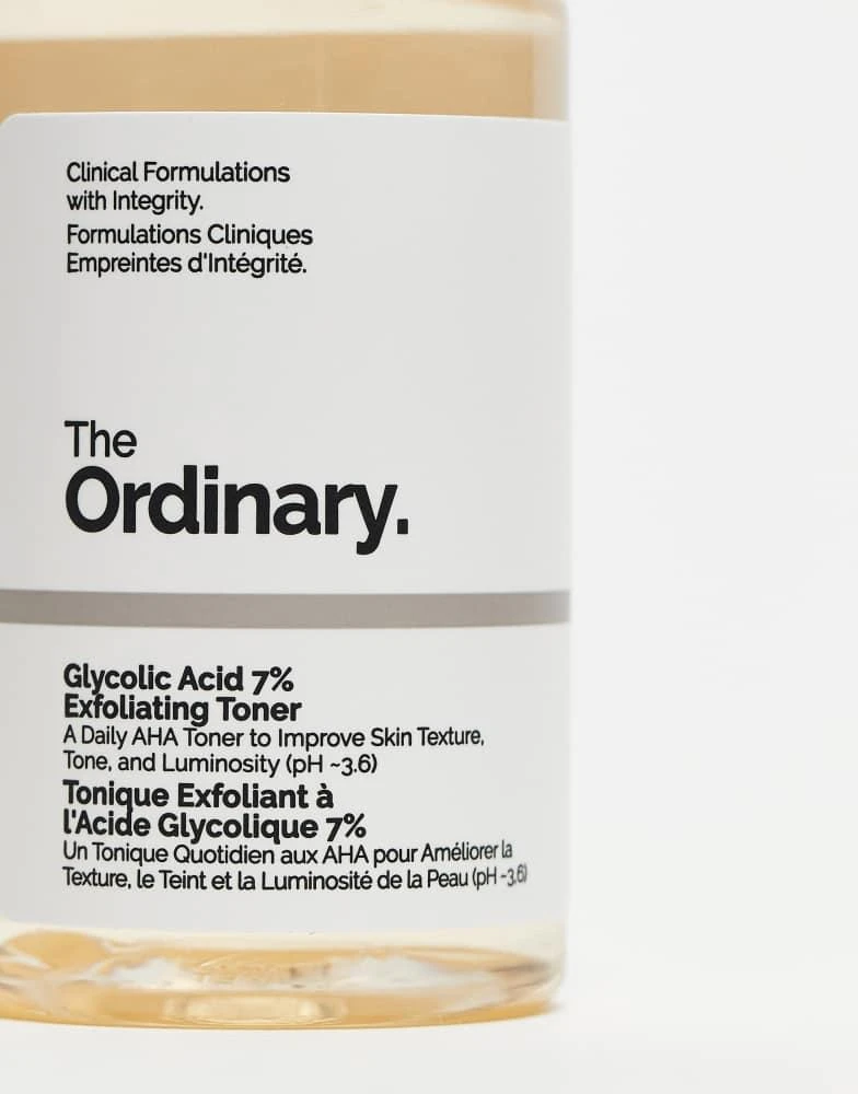 商品The Ordinary|The Ordinary Mini Glycolic Acid 7% Exfoliating Toner 100ml,价格¥84,第4张图片详细描述