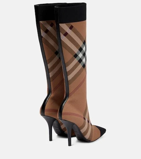商品Burberry|Vintage Check 105 sock boots,价格¥6329,第3张图片详细描述