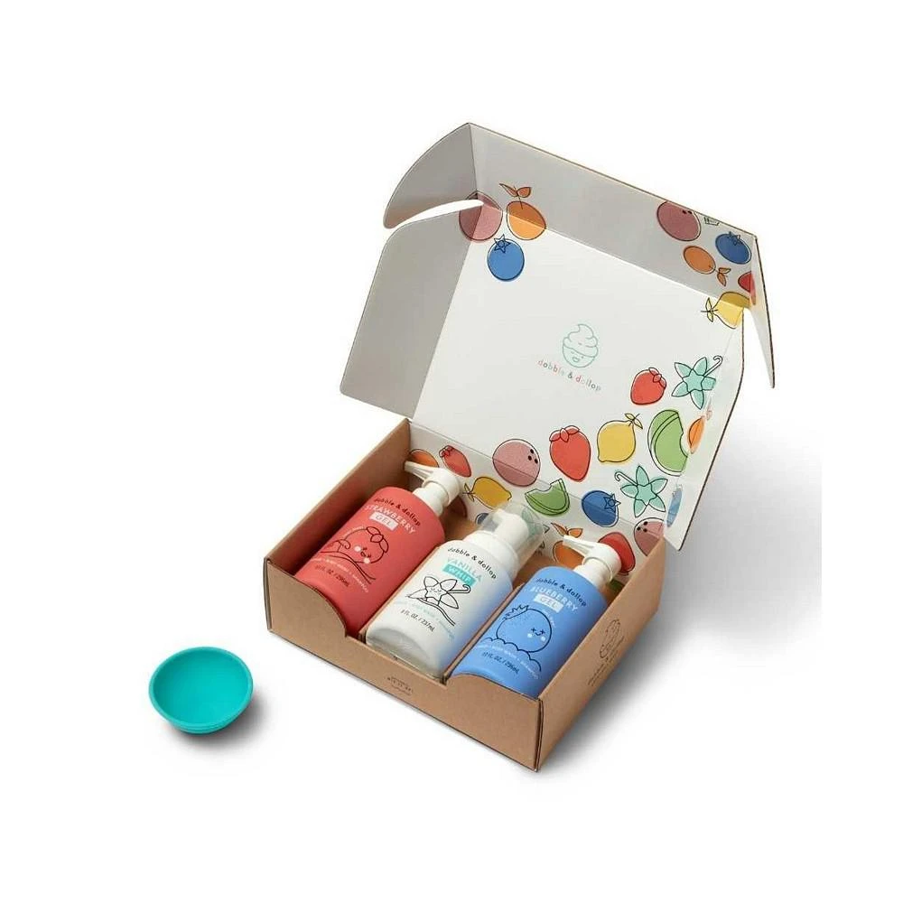 商品Dabble & Dollop|USA Bundle - Strawberry, Vanilla & Blueberry Bath Set,价格¥339,第1张图片