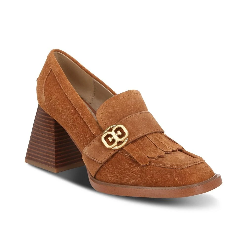 商品Sam Edelman|Women's Quinly Block-Heel Kilty Loafer Pumps,价格¥508,第1张图片