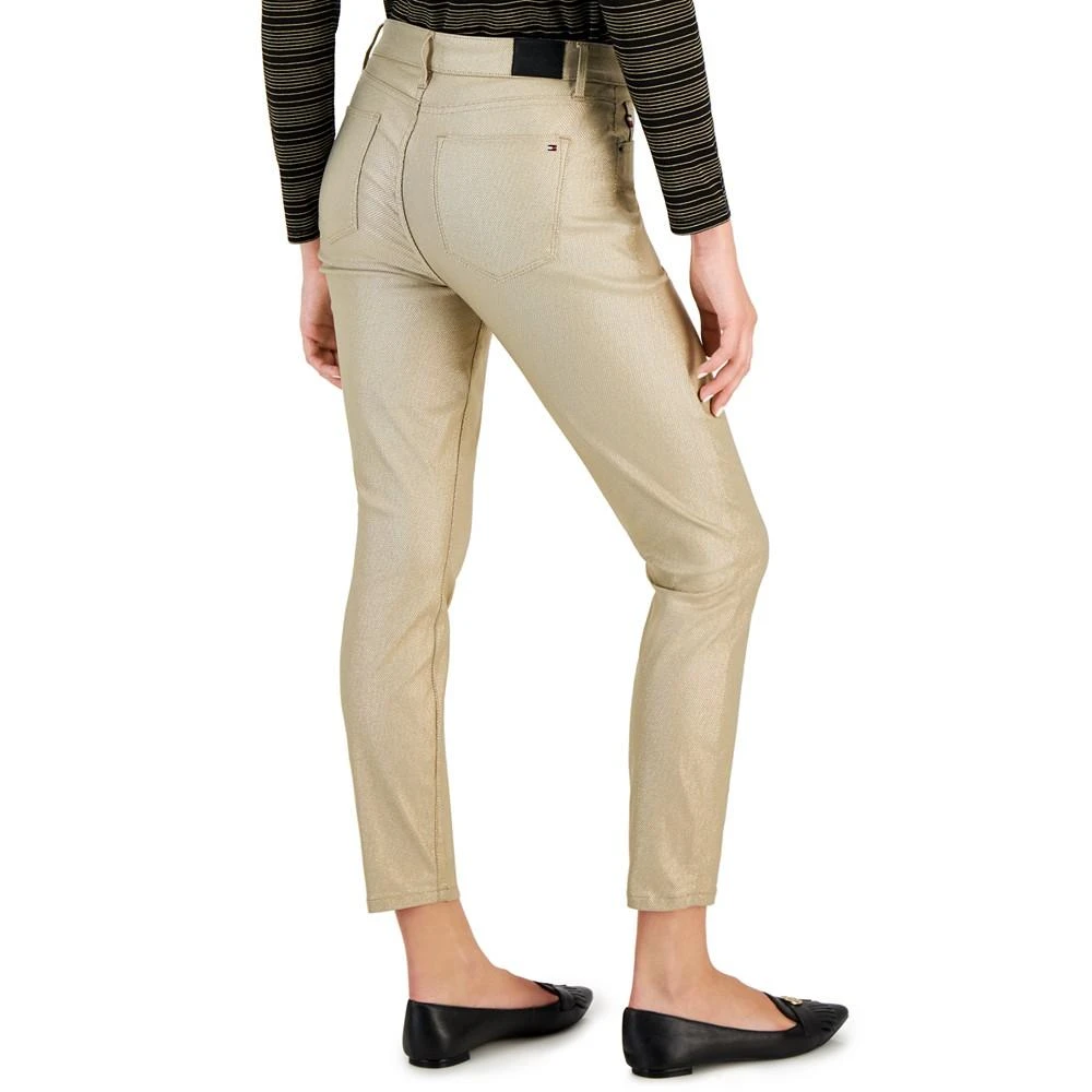 商品Tommy Hilfiger|Women's Tribeca Skinny-Leg Ankle Metallic Jeans,价格¥250,第2张图片详细描述