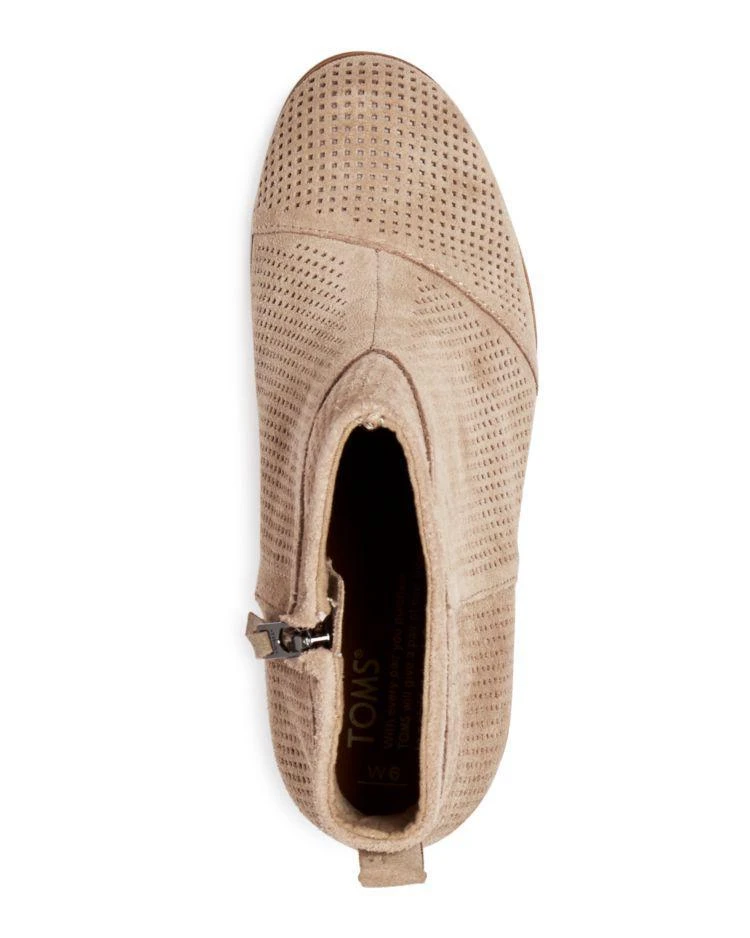 商品TOMS|Women's Lunata Perforated High Heel Booties,价格¥675,第3张图片详细描述