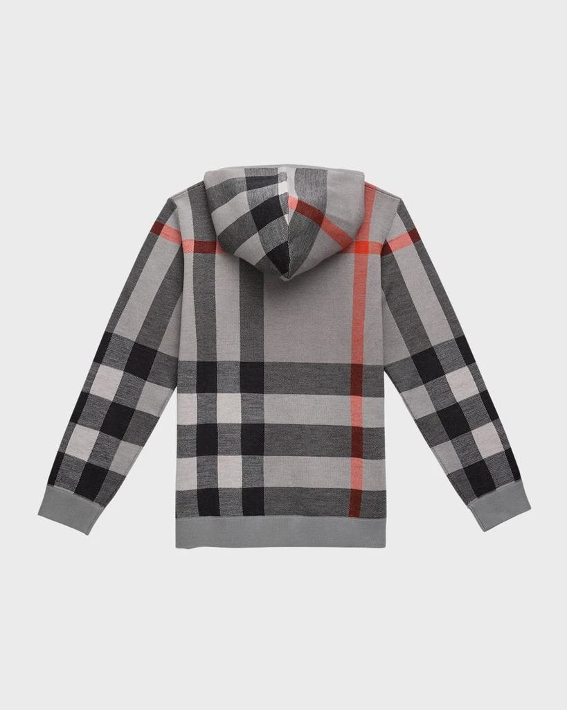 商品Burberry|Boy's Gerard Check-Print Hoodie, Size 3-14,价格¥1723,第3张图片详细描述