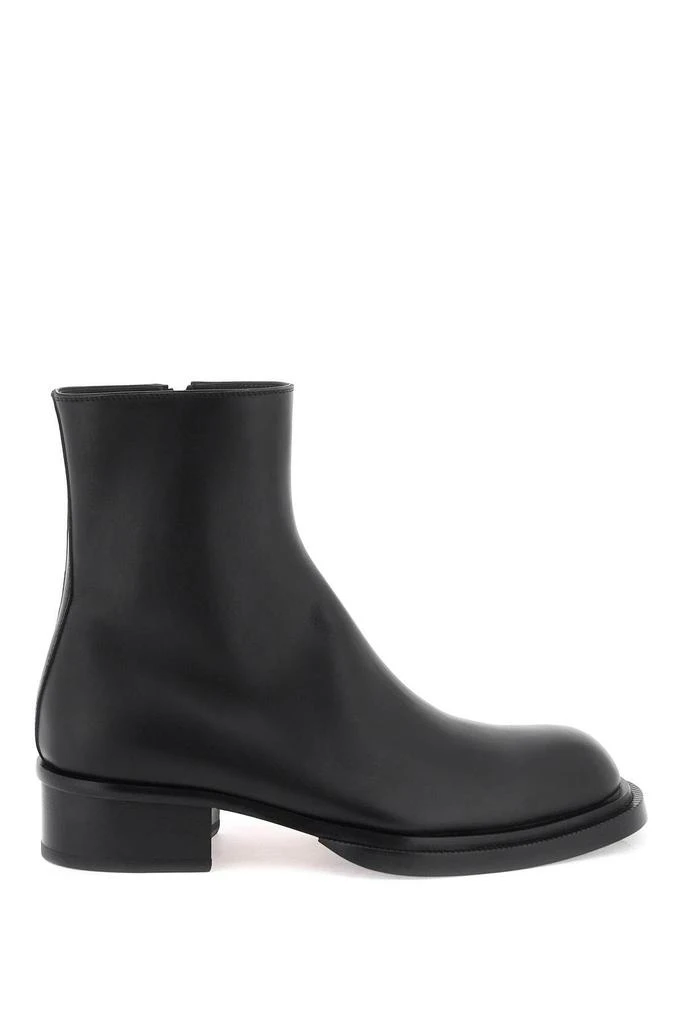 商品Alexander McQueen|CUBAN STACK ANKLE BOOTS,价格¥6002,第1张图片