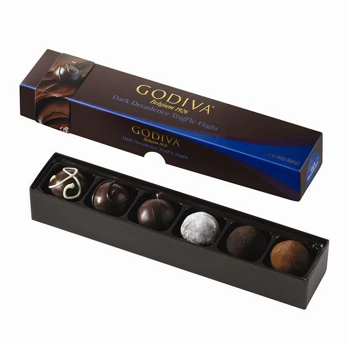 商品Godiva|Dark Decadence Truffle Flight 黑巧克力系列,价格¥108,第1张图片