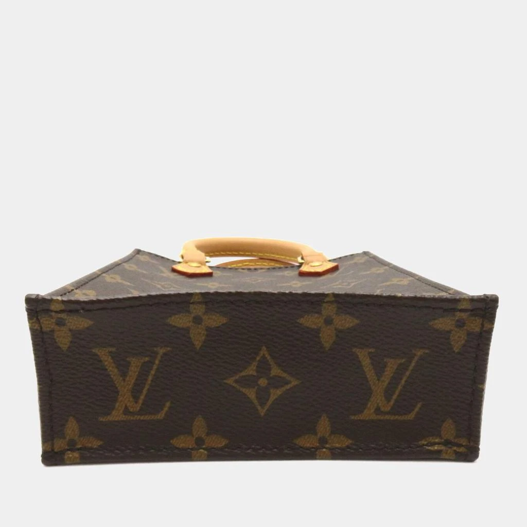 商品[二手商品] Louis Vuitton|Louis Vuitton Brown Canvas Monogram Petit Sac Plat Crossbody Bag,价格¥17430,第4张图片详细描述