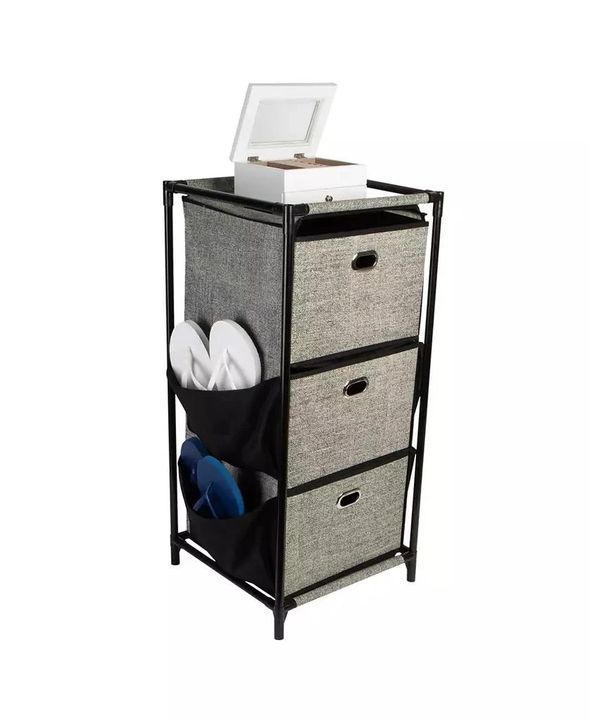 商品Simplify|3 Tier Storage Drawers with Side Pockets,价格¥547,第4张图片详细描述