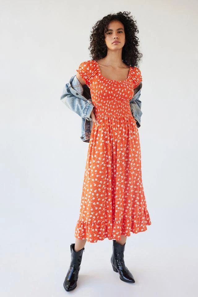 商品Urban Outfitters|UO Tessie Puff Sleeve Midi Dress,价格¥263,第4张图片详细描述