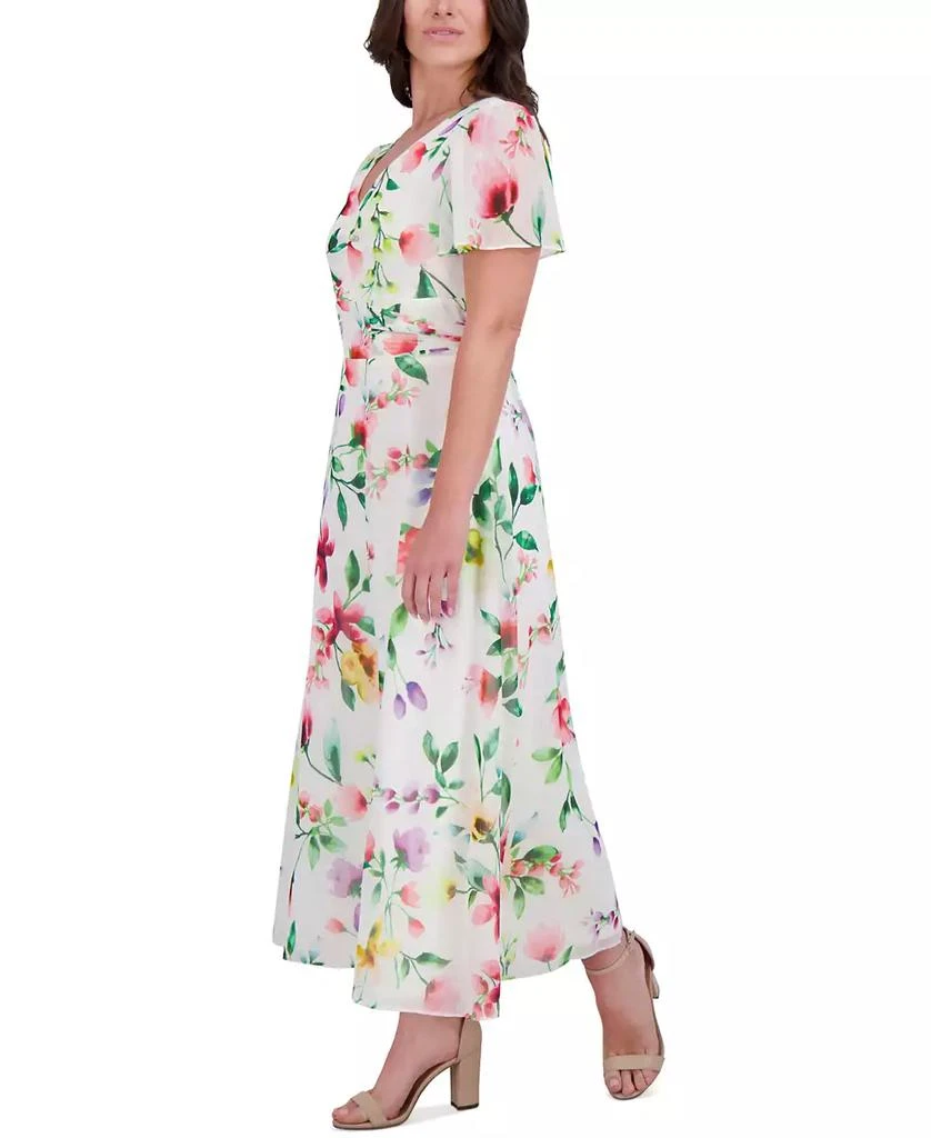 商品Kensie|Women's Floral Print Sleeveless A-Line Midi Dress,价格¥950,第2张图片详细描述