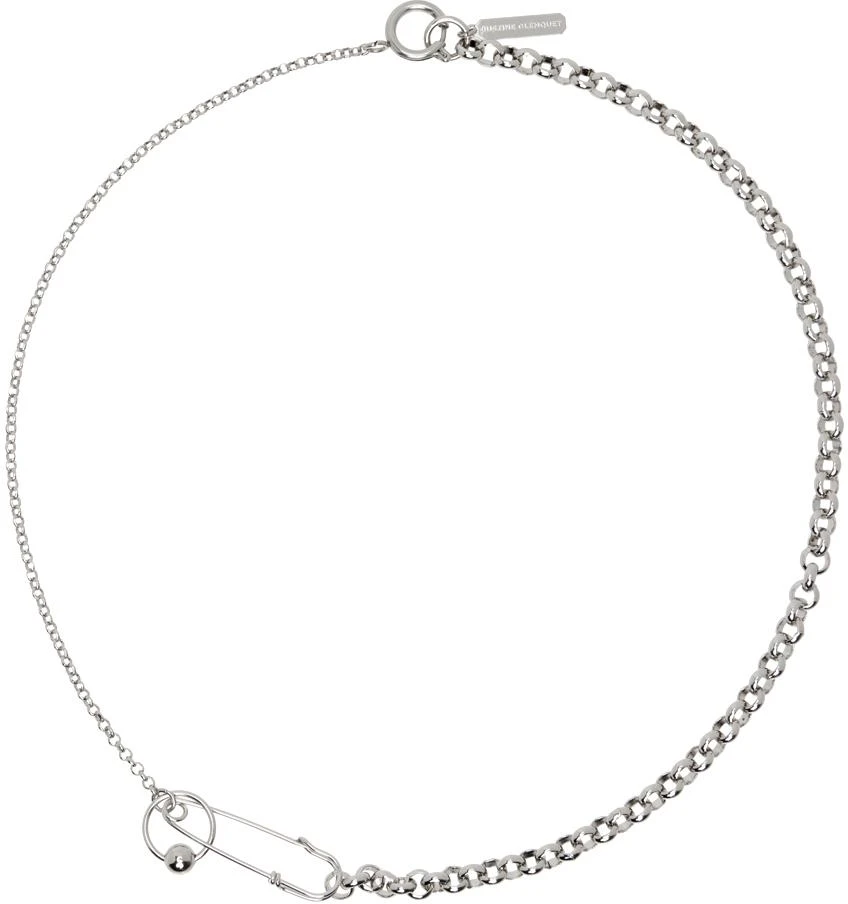商品Justine Clenquet|SSENSE Exclusive Silver Jeff Necklace,价格¥507,第1张图片