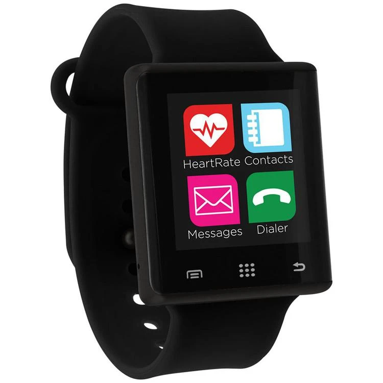 商品iTouch|Unisex Pulse Black Silicone Strap Smart Watch 41mm, Created for Macy's,价格¥525,第1张图片