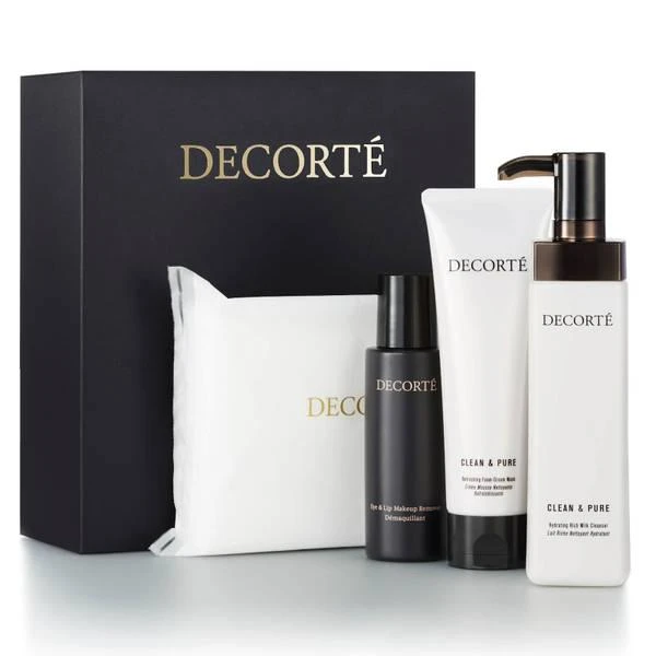 商品DECORTé|Decorté Clean and Pure Facial Cleansing Essentials Set (Worth $139.00),价格¥406,第1张图片