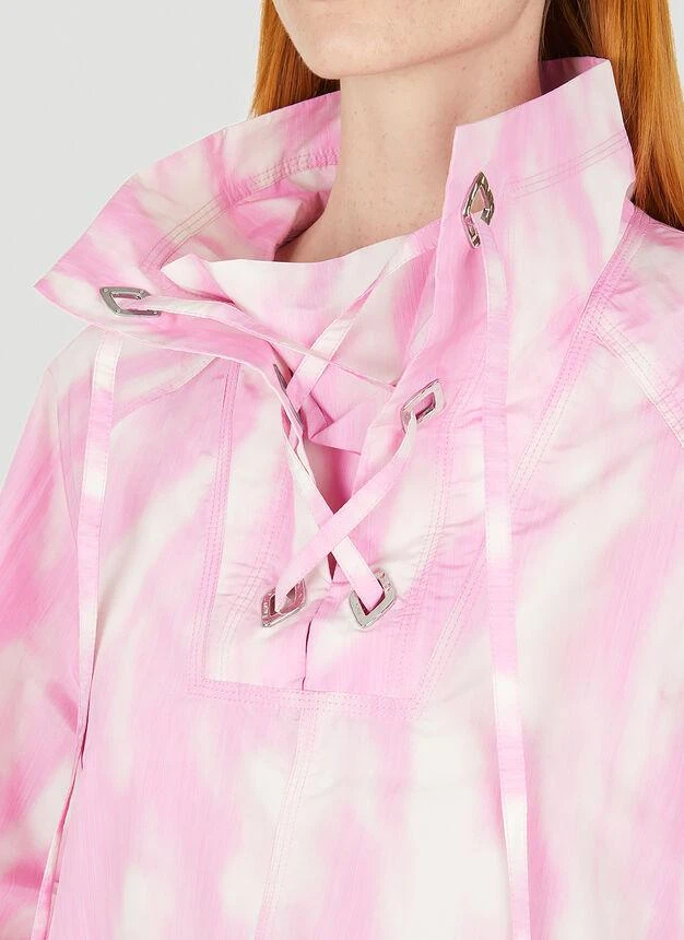 商品Ganni|Tie Dye Tech Pullover Jacket in Pink,价格¥1314,第5张图片详细描述