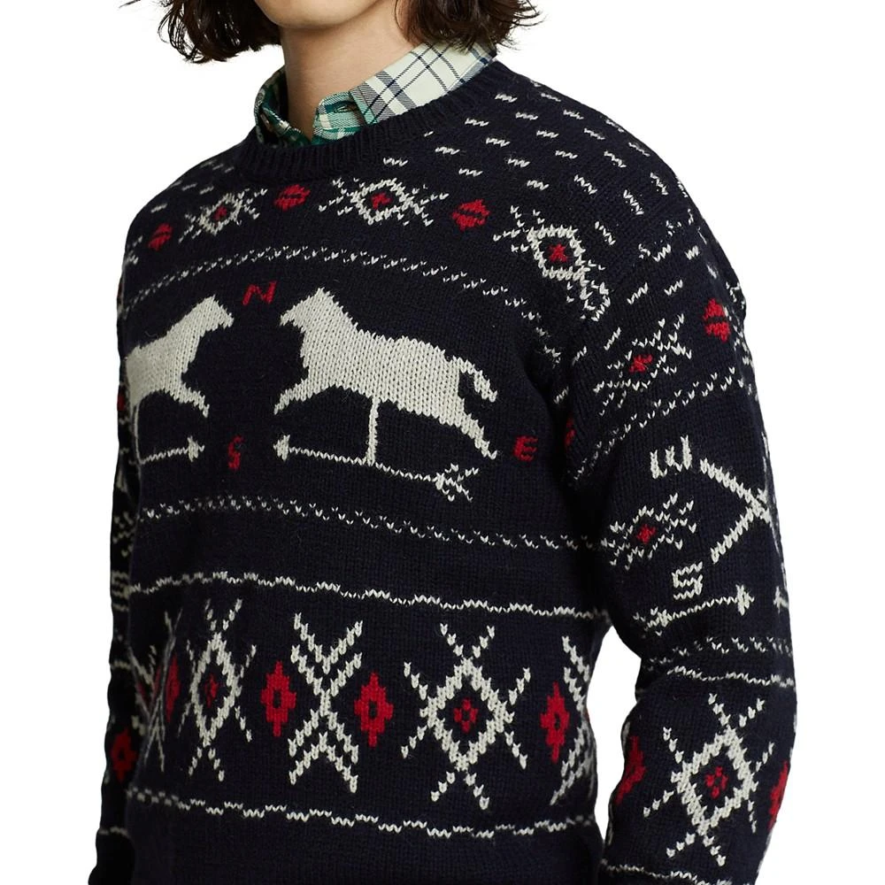 商品Ralph Lauren|Men's Weathervane Wool-Silk Sweater,价格¥668,第3张图片详细描述