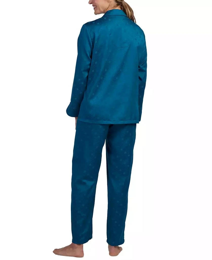 商品Miss Elaine|Petite 2-Pc. Notched-Collar Pajamas Set,价格¥113,第2张图片详细描述