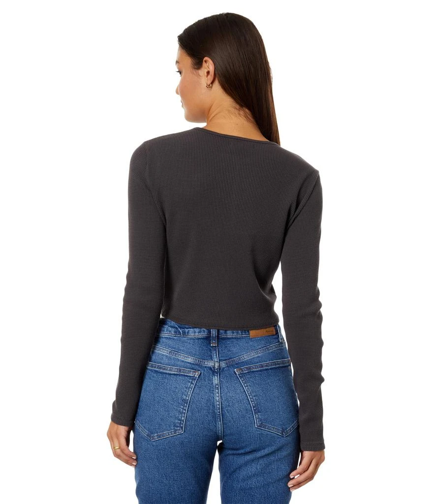 商品Madewell|Waffle Knit Crewneck Crop Tee,价格¥219,第2张图片详细描述
