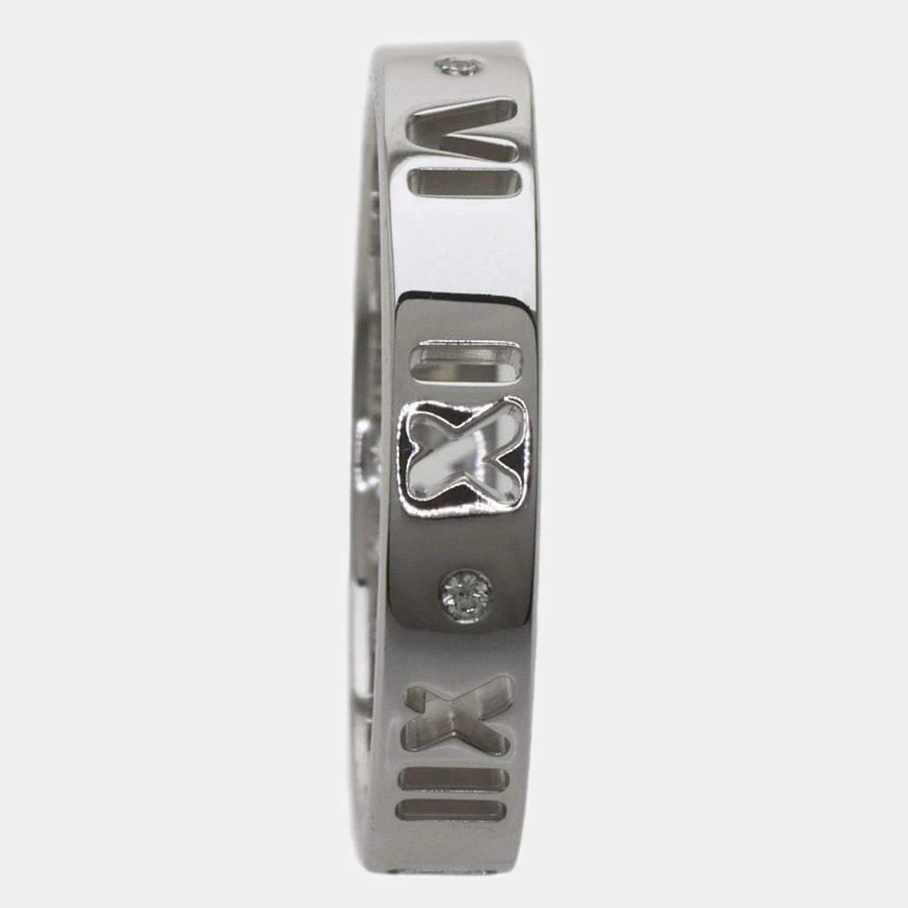 商品[二手商品] Tiffany & Co.|Tiffany & Co. Atlas Pierced Narrow 18K White Gold Diamond Ring EU 52,价格¥5073,第4张图片详细描述