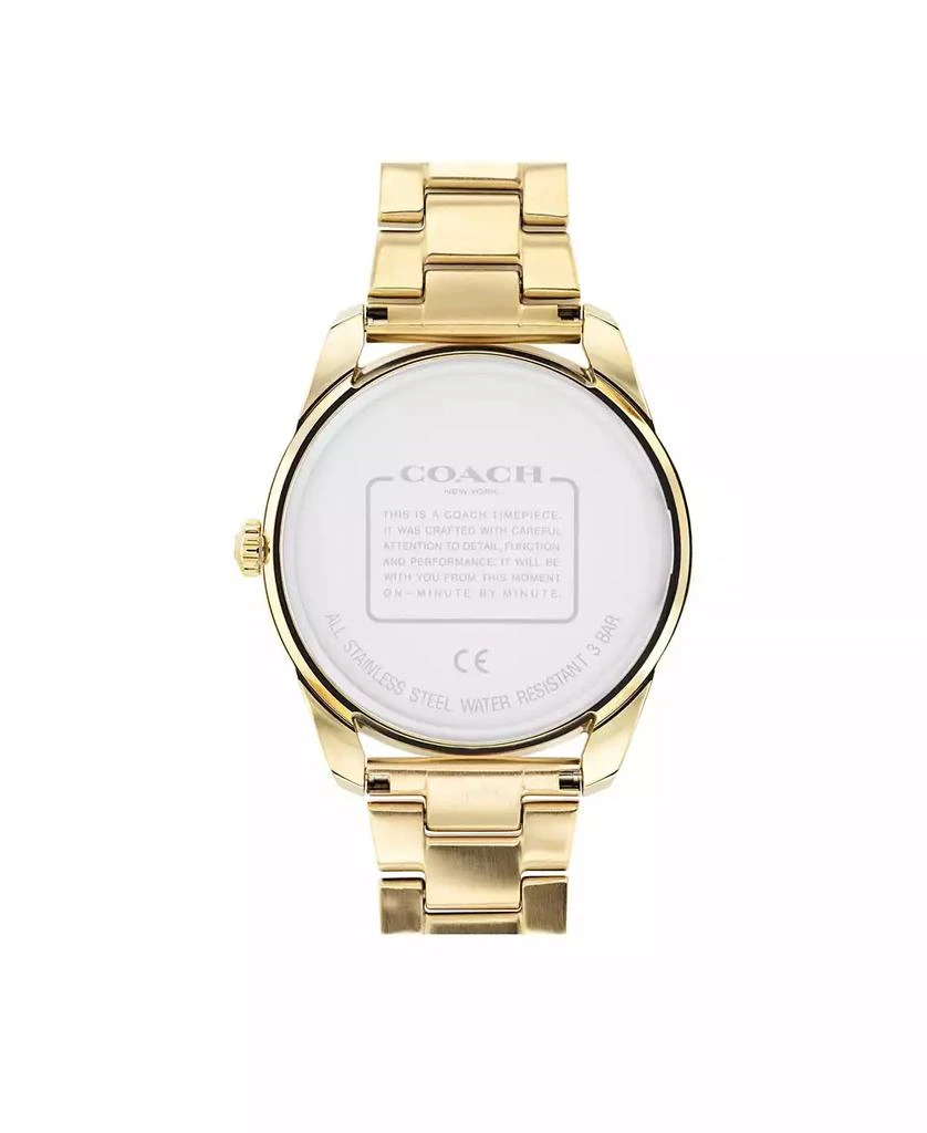 商品Coach|Women's Preston Rainbow Gold-Tone Bracelet Watch,价格¥2101,第4张图片详细描述