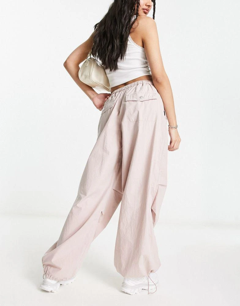 商品ASOS|ASOS DESIGN parachute cargo trouser in washed blush,价格¥360,第3张图片详细描述