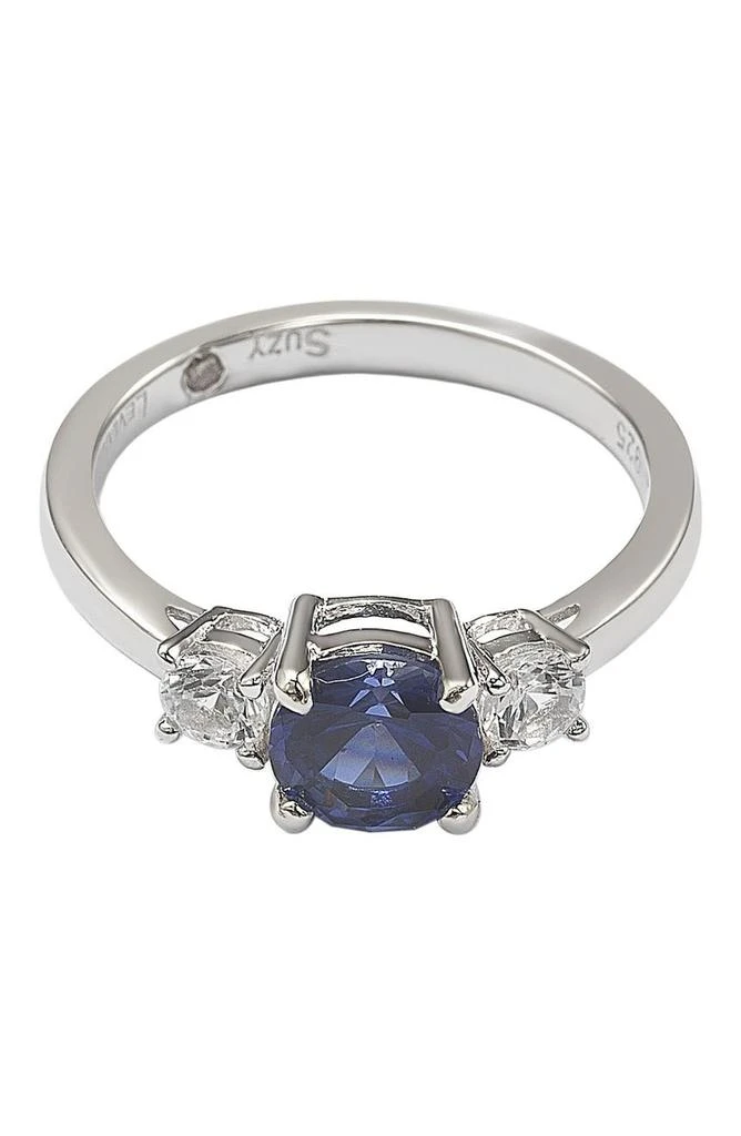 商品Suzy Levian|White & Blue Sapphire Ring,价格¥1864,第5张图片详细描述