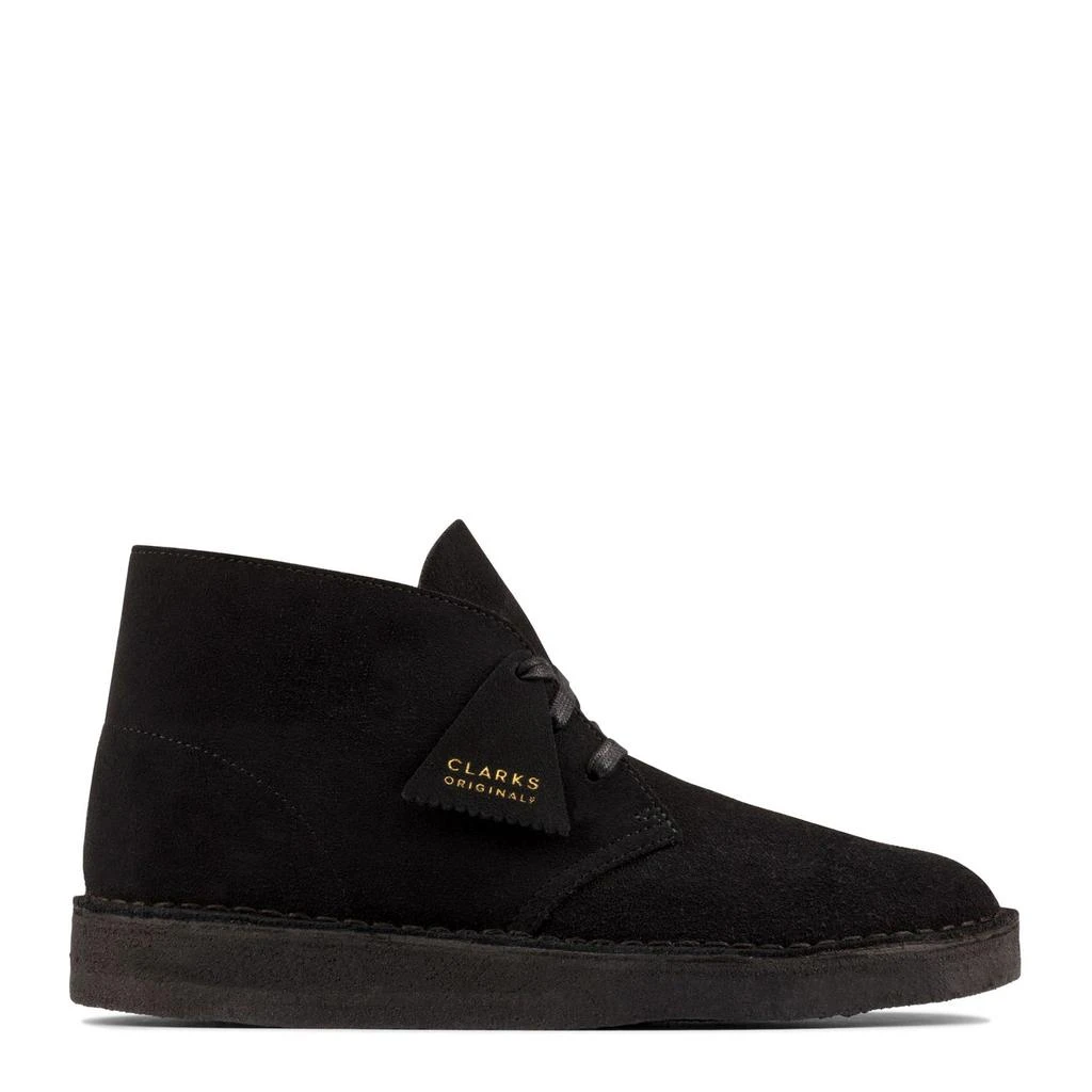商品Clarks|Clarks Originals Desert Coal Black Suede Shoes,价格¥1058,第1张图片
