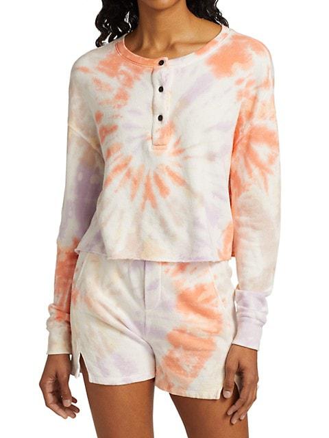 Harleen Cropped Tie-Dye Sweatshirt商品第3张图片规格展示