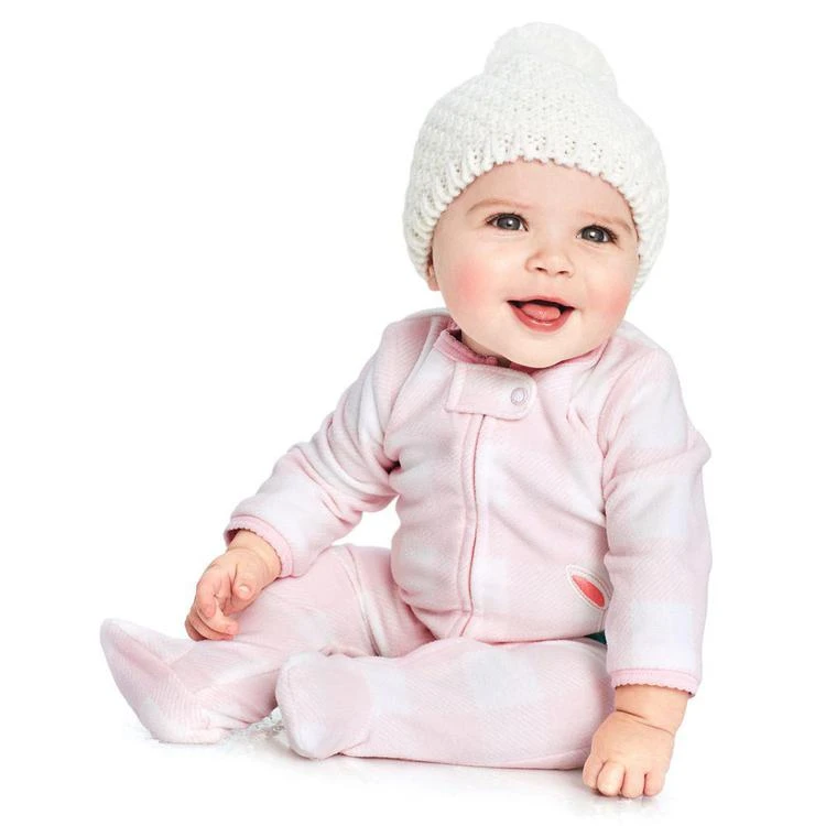 商品Carter's|Fleece Bunny Coverall, Baby Girls (0-24 months),价格¥67,第2张图片详细描述