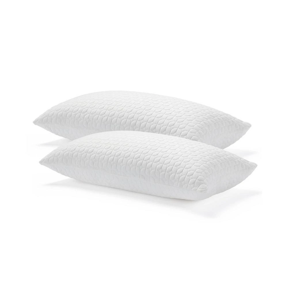 2-pack Customizable Fiber and Shredded Foam Pillow with Zippered Inner Cover 商品
