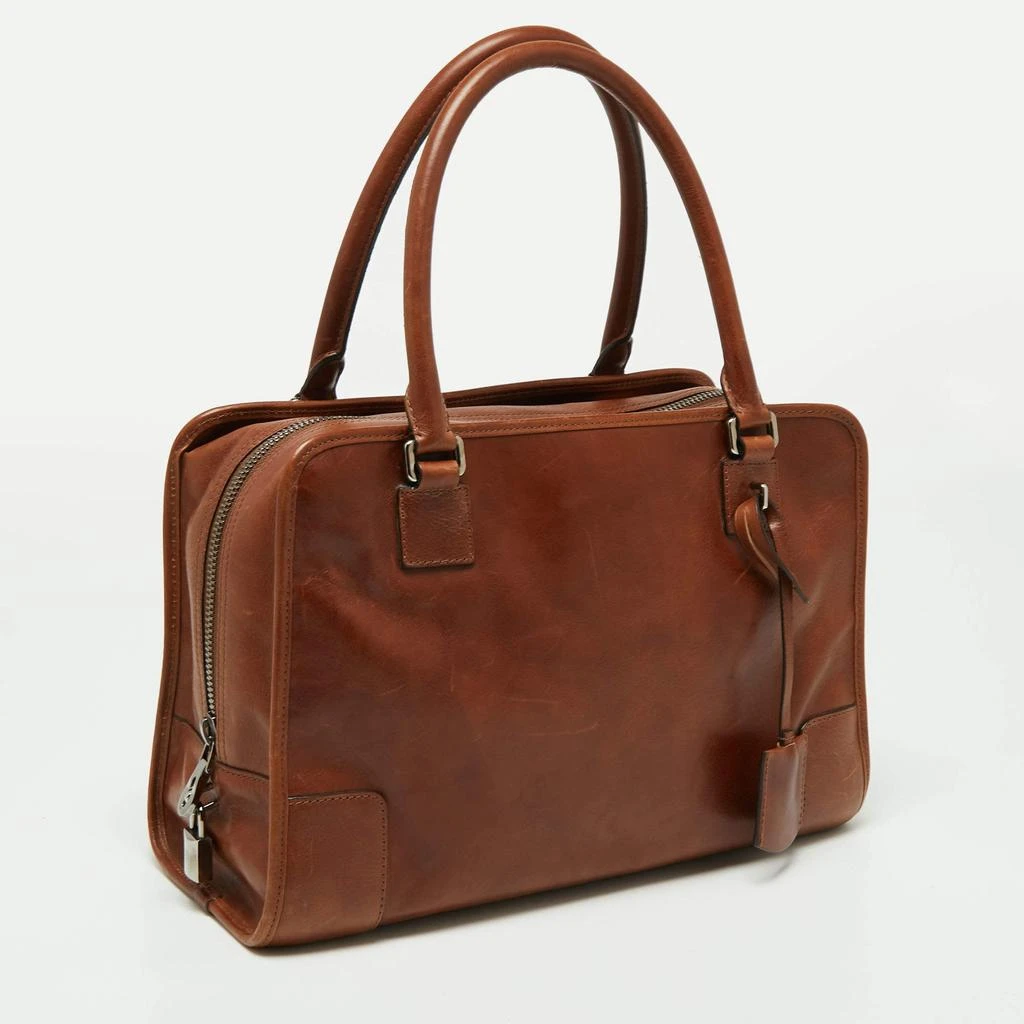 商品[二手商品] Loewe|Loewe Brown Leather Amazona Satchel,价格¥3069,第3张图片详细描述