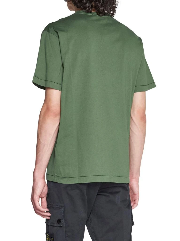 商品Stone Island|Stone Island Logo Patch Crewneck T-Shirt,价格¥1477,第3张图片详细描述