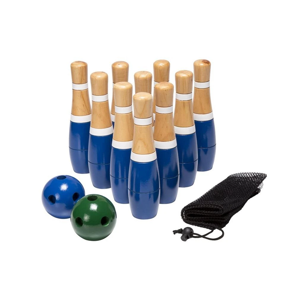 商品Trademark Global|Hey Play 8 Inch Wooden Lawn Bowling Set,价格¥452,第2张图片详细描述