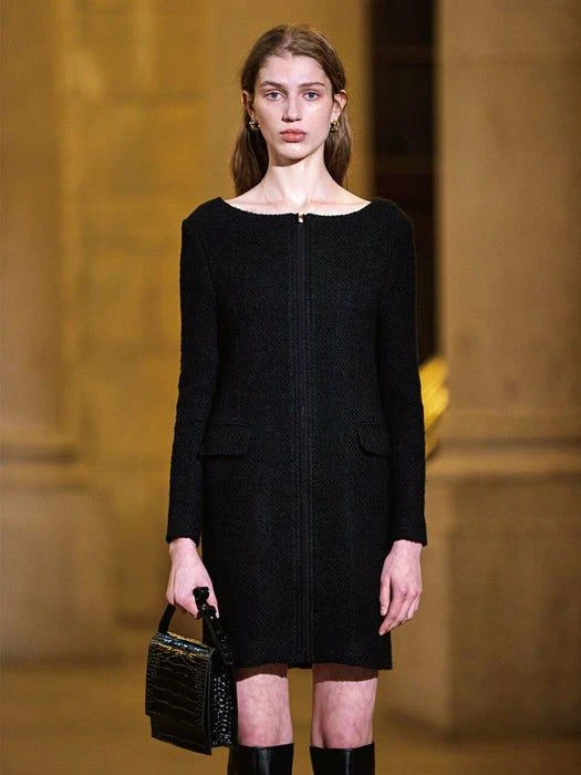 商品OUI MAIS NON|Wool Tweed Dress,价格¥1898,第4张图片详细描述