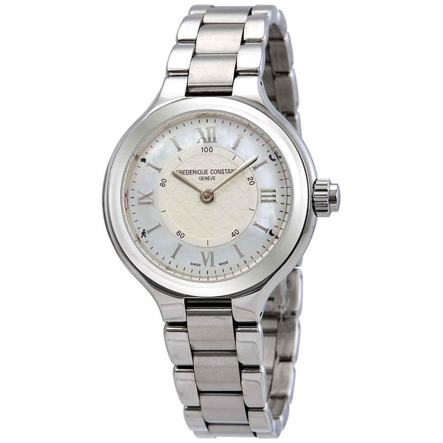 Horological White Mother of Pearl Dial Ladies Smartwatch FC-281WH3ER6B商品第1张图片规格展示