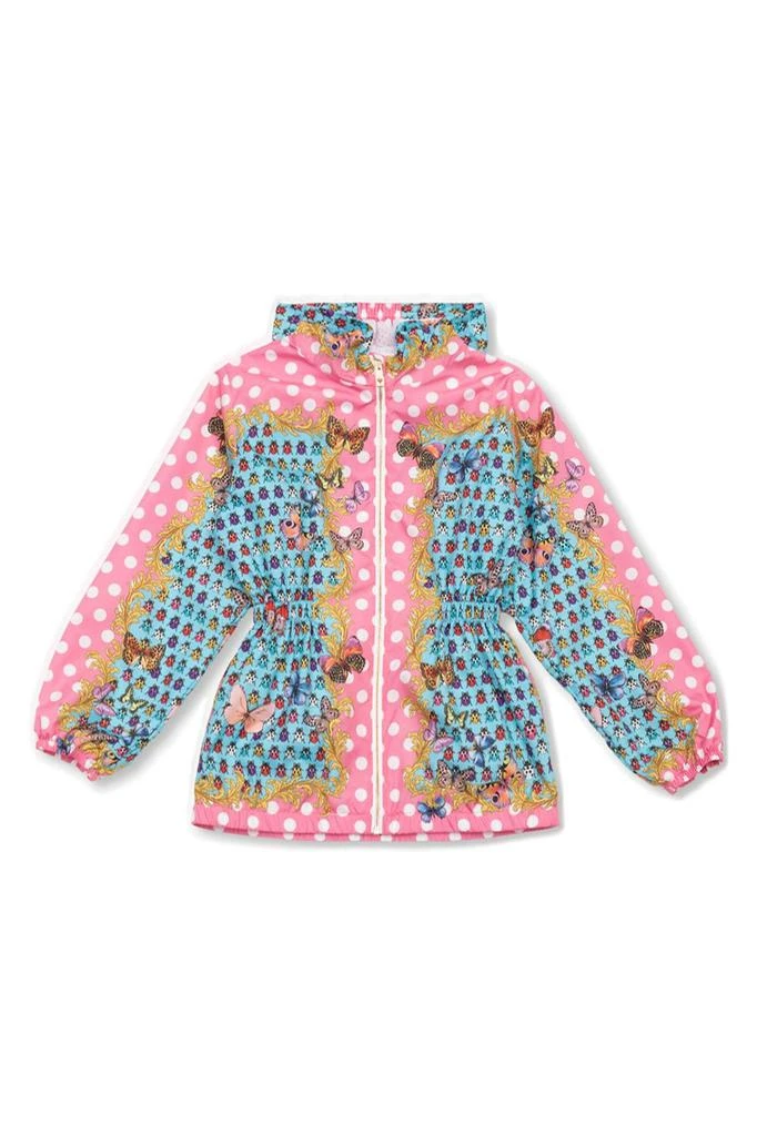 商品Versace|Versace Kids Butterflies-Printed Zipped Hooded Jacket,价格¥1695,第1张图片