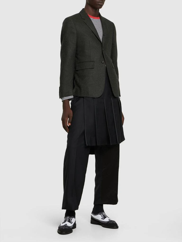 商品Thom Browne|Collage Wool Pants W/ Pleated Skirt,价格¥26942,第1张图片详细描述