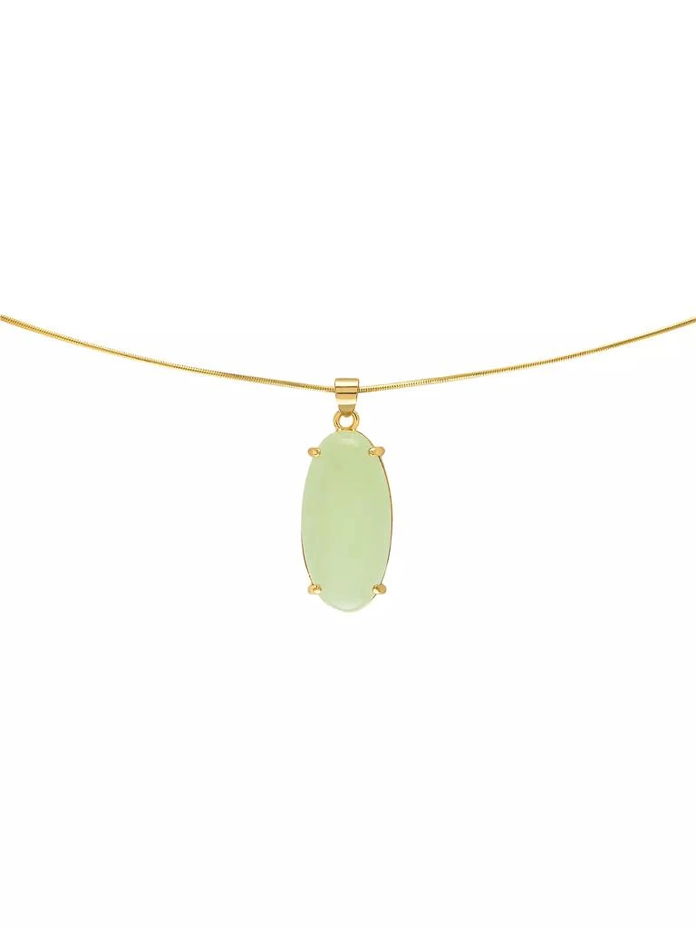 商品Alexa Leigh|Greta 14K Gold-Filled & Jade Pendant Necklace,价格¥1687,第2张图片详细描述